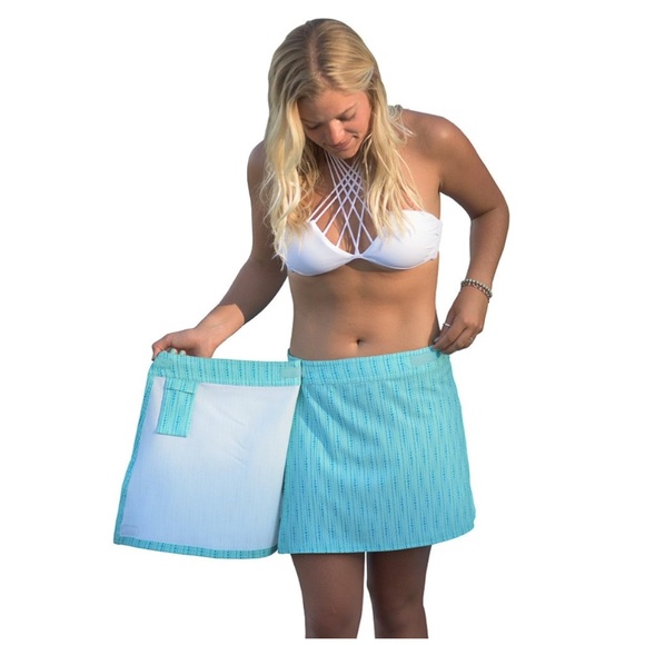 NEW Orignial Rip Skirt 100 Size Medium in Sea Glass. Velcro Waist NWT - Picture 2 of 8